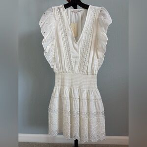 Ramy Brook Harlow Dress (new with tags) in white color size Small